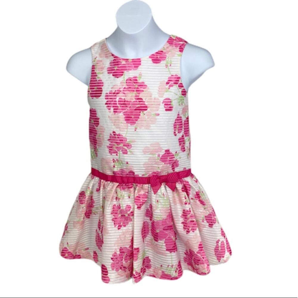 Gymboree Pink & White Floral Tank Dress Size 6